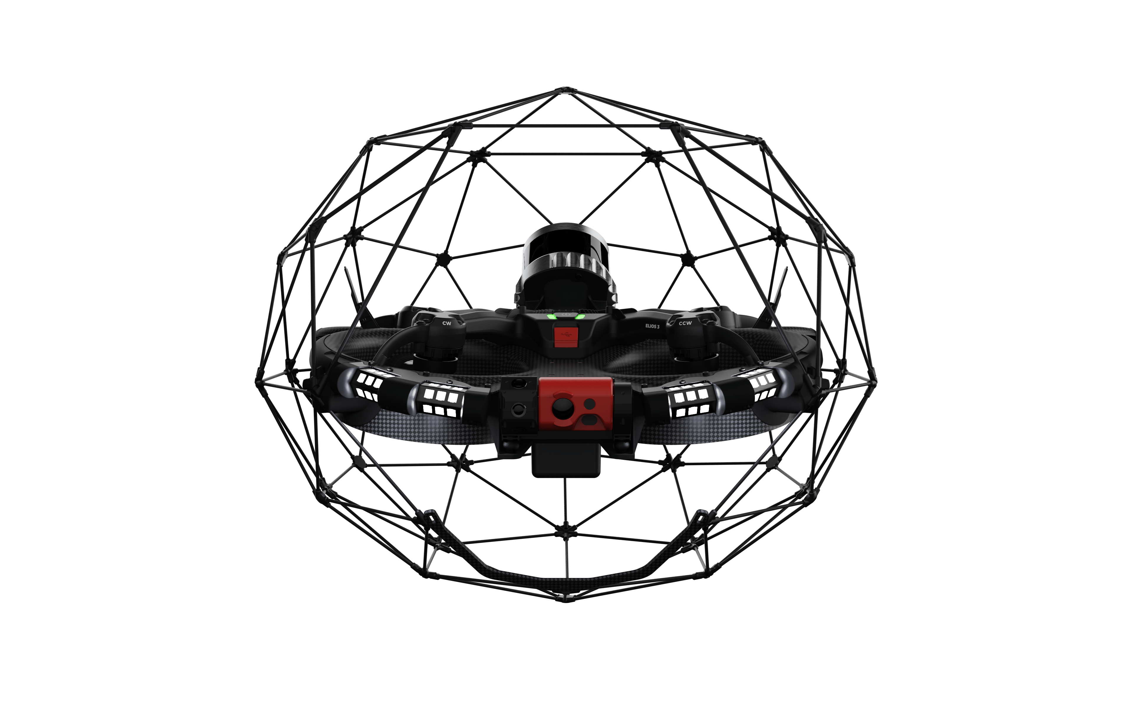 Flyability Elios 3 mapping and inspection indoor drone used by Sensorem.